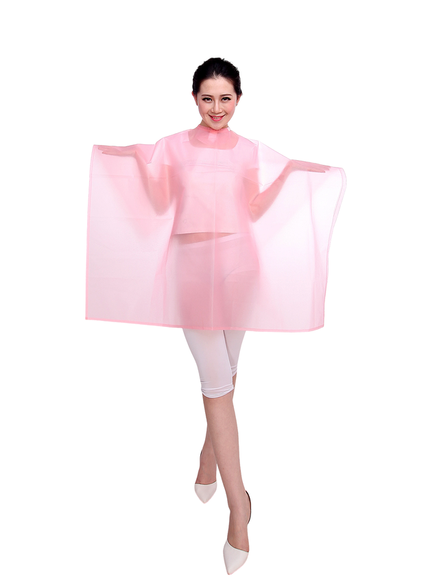 Cape de shampoing professionnelle – Cape de shampoing PEVA imperm&eacute;able et &eacute;cologique pour salons