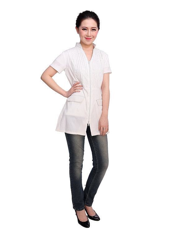 Uniforme de jaqueta esteticista